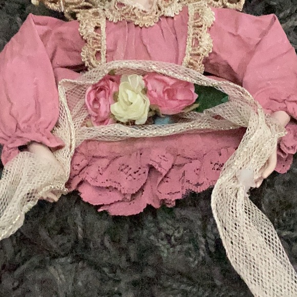 2 Vintage Victorian style angel Christmas ornaments - Picture 4 of 9